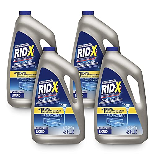 RIDX Professional Septic Treatment, 6 Month Supply Of Liquid, 48 Fl Oz