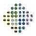 210PCS 12x12MM Round Glass Dragon Cat Eye Cabochon for Doll Animal Eyes Making Or Jewelry Making