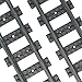 Railroad Train Tracks 18 straight + 6 curved tracks Non-Powered Rail Compatible all Major Brands Train Track City Railroad Construction Toy