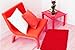 KLOUD City® Red anti-slip microfiber carpet / doormat / floor mat / bedroom / kitchen area rug carpet (31
