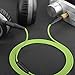Geekria Audio Cable for AKG K450 K451 Q460 K480 Cable / Headphones Replacement Cord with Mic and Volume Control (Mic Only Compatible with PC, iPhone, iPad, iPod)
