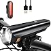 Anti-glare Safety Bike Lights Front and Back, DB DEGBIT Waterproof USB Rechargeable LED Bicycle Light Set, Powerful 4-mode Bright Headlight & Free Rear Light, Easy Install & Release Cycling Flashlight