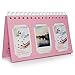 CAIUL Compatible Mini Book Album for Fujifilm Instax Mini 8 8+ 9 70 7s 25 26 50s 90 Film, Pringo P231, Instax Share SP-1 SP-2, Polaroid PIC-300 Z2300 Film (Pink, 60 Photos)