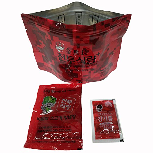 Korean MRE Military Food Gift Bibimbap Spicy Beef Rice Food Rations