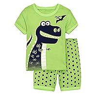 EULLA Toddler Clothes Boys Cotton Outfits Dinosaur Shirt+Short