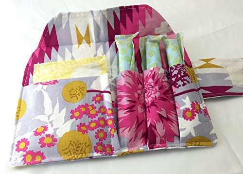 Privacy Pouch -Tampon and Sanitary Pad Case Holder - Joel Dewberry Wander Moon Garden in Rosetta Red
