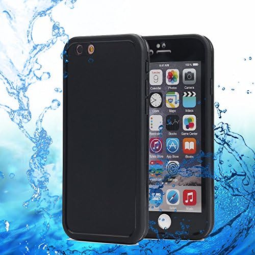 iPhone 6S Plus Waterproof Case, oneCase Ultra Slim Thin Light [360 All Round Protective] IPX-6 Waterproof Shockproof Dust/Snow Proof Case Cover for iPhone 6 Plus / 6S Plus 5.5 inch - Black