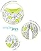 Simple Joys by Carter's Baby Boys' 2-Pack 2-Way Zip Cotton Footed Sleep and Play, Blue Stripe/Green Dinosaur, 3-6 Months