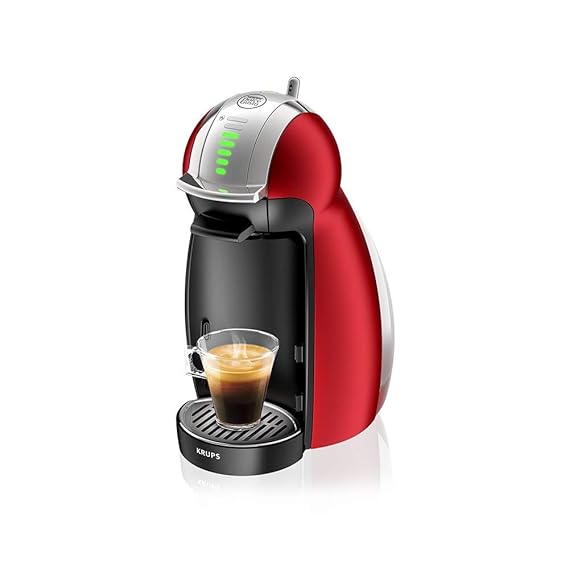 Krups KP 1605 Nescafé Dolce Gusto Genio Kaffeekapselmaschine (automatisch) rot metallisch (Generalüberholt)
