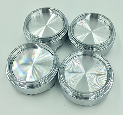 OMAC 4 Coprimozzi 15 Pollici: Copriruota In ABS Per Auto, Nero, Compatibili Con VW, Peugeot, Renault, Fiat E Altre