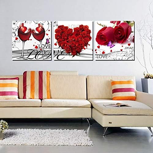 liwendi Impresión En Forma De Corazón Pintura Al Óleo Decoración De