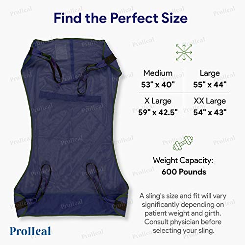 image for ProHeal Universal Full Body Mesh Lift Sling, Large, 55