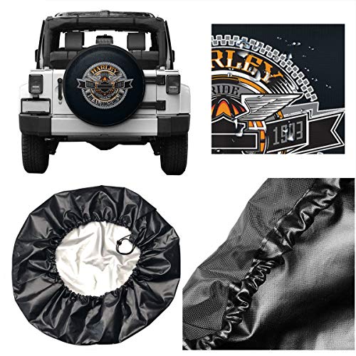 DGAGD Harley Davidson Tire Covers Has A Strong Waterproof Fabric For RV