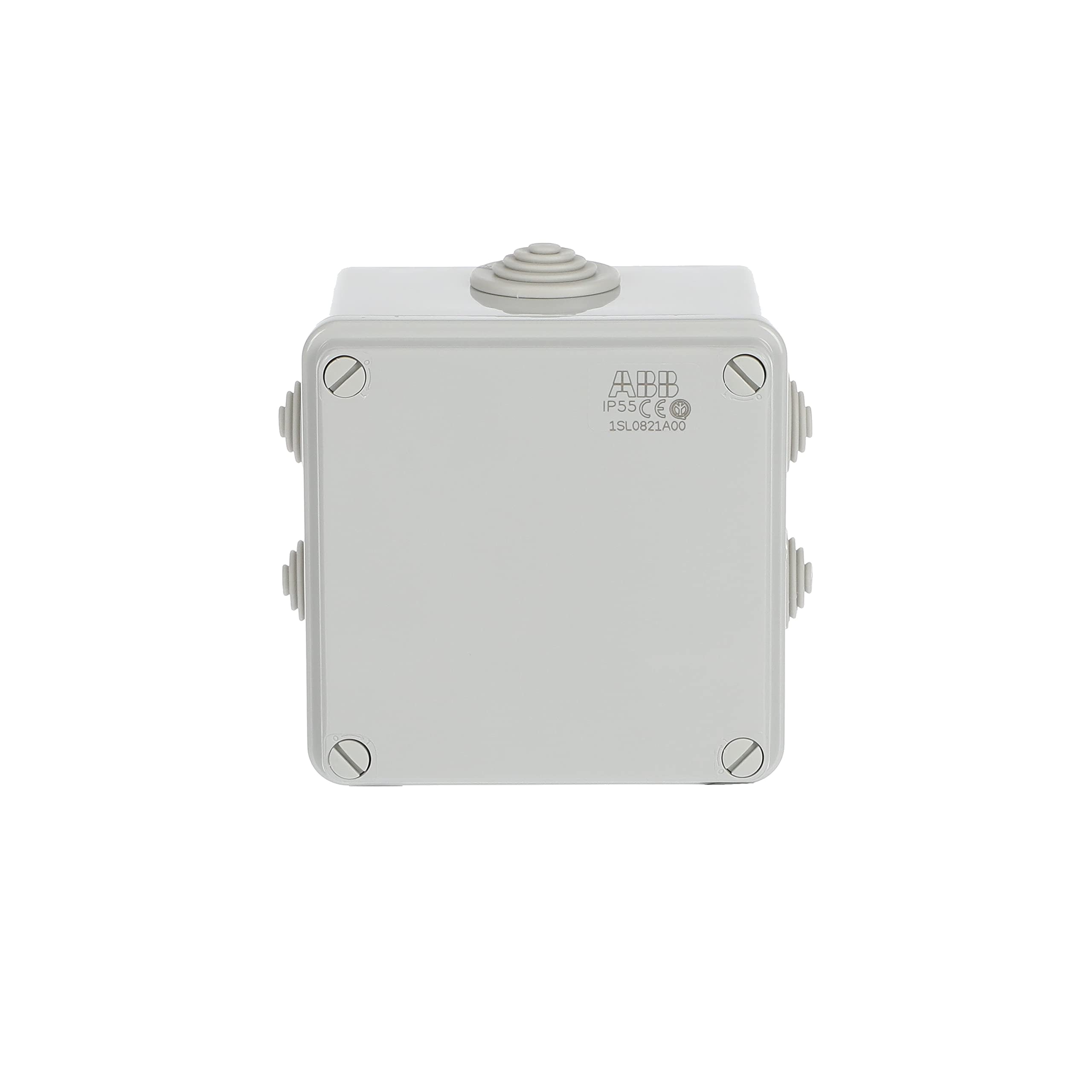 ABB IP55 Junction Box • Waterproof Electric Cable Connector Unit • Cable Glands Included • Shockproof Adaptable Electric Box • Indoor/Outdoor Box • 105 x 105 x 85mm — image 1