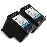 Printronic Remanufactured Ink Cartridge for HP 94 C8765WN, Pack of 2, Black