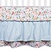 Trend Lab My Little Friends 6 Piece Crib Bedding Set, Blue/Pink/Brown/Gray