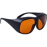 LaserPair Laser Safety Glasses 355nm,405nm,445nm,450nm,532nm, 980nm,1064nm Q-switched Tattoo Removal Eyewear for Laser Technician,Green Laser,Blue Laser Eye Protection Goggles Laser Engraving