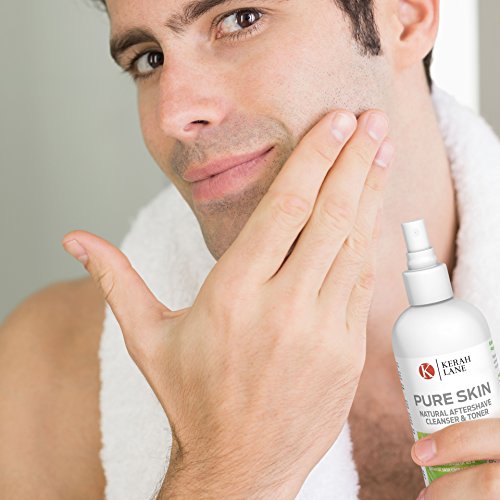 Kerah Lane Pure Skin - Natural Toner & Cleanser for Treatment of Ingrown Hairs, Acne & Razor Bumps. Use After Shaving, Waxing & Hair Removal or as a General Skin Care Solution for Women & Men 8.45oz