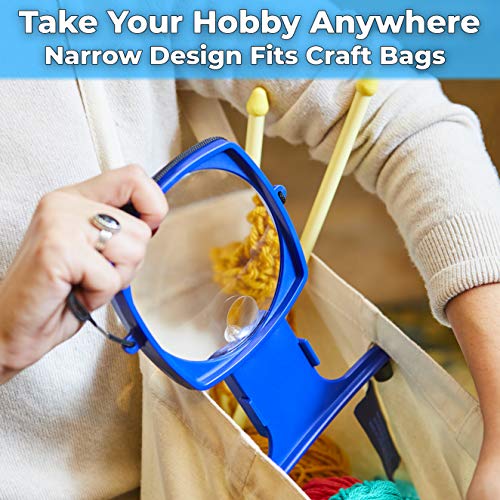 image for Eucatus Best Products & Gifts Hands Free, Lighted Lap Magnifying Glass