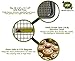 Hamilton Housewares Stainless Steel Cooling Rack - Heavy Duty and Oven Safe, Good for Cooling, Baking and Roasting - Fits 15 1/4