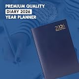 1ABOVE 2026 A5 Week-to-View Diary Casebound Hardback Blue 60gsm Paper view 5