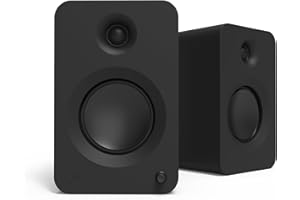 Kanto REN 200W Powered Speaker System with HDMI ARC Input for TV & Home Theater | USB-C and Bluetooth 5.3 | High/Low Pass Filter | Pair | Matte Black
