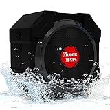 Portable Wireless Bluetooth Speakers V4.1 with Louder Volume HD Sound, Waterproof Ipx5 Super Rugged Hi-def Bass Subwoofer, Perfect Gift for Sports, Beach, Shower, Smack Black