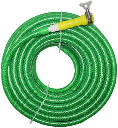 TechnoCrafts PVC Braided Water Hose for Watering Equipment 30 Meter (100 feet) 1/2″ (0.5 Inch or 12.5mm) Bore Size – 3 Layered Hose Pipe with 1″ Tap Connector & Butterfly Clamps TechnoCrafts PVC Braided Water Hose for Watering Equipment 30 Meter (100 feet) 1/2″ (0.5 Inch or 12.5mm) Bore Size – 3 Layered Hose Pipe with 1″ Tap Connector & Butterfly Clamps