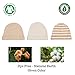Niteo Organic Cotton Baby Caps, Luxuriously-Soft, All Natural, Dye-Free, 3-Pack, Solid/Stripes, 6M