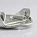 VEY 1 Pair Bicyle Rear Feet Pedals, Universal Folding Stainless Steel Footrest Lightweight Mountain Bike Rear Foot Pedal -Silver
