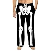 Soophiea Mens Christmas Halloween Pajama Pants Sleep Bottoms Pj Pants with Pockets