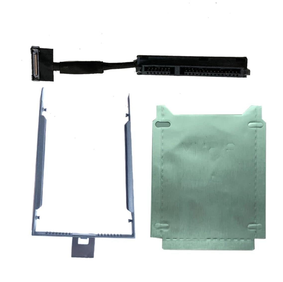 SATA Hard Drive Caddy Bracket with SSD HDD Cable Holder Tin Foil Replacement for Lenovo ThinkPad P53 FP530 Laptop 02DM497 DC02C00G010 DC02C00G000