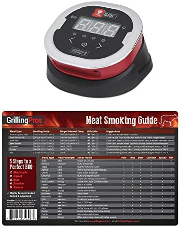 Weber iGrill 2 Thermometer With GrillingPros Weather Proof Meat Smoking Guide Magnet