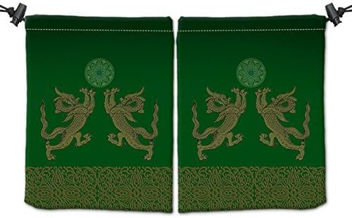 Prophecy Green Tabletop Dice Bag - Inked Gaming / Perfect for MtG, Pokemon, Dungeons and Dragons and more! Your Game. Your Style.