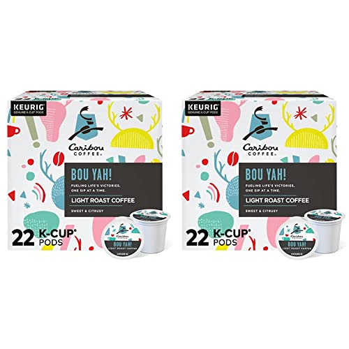 Caribou Coffee BouYah, Keurig Single Serve KCup Pods, 22 Count (Pack