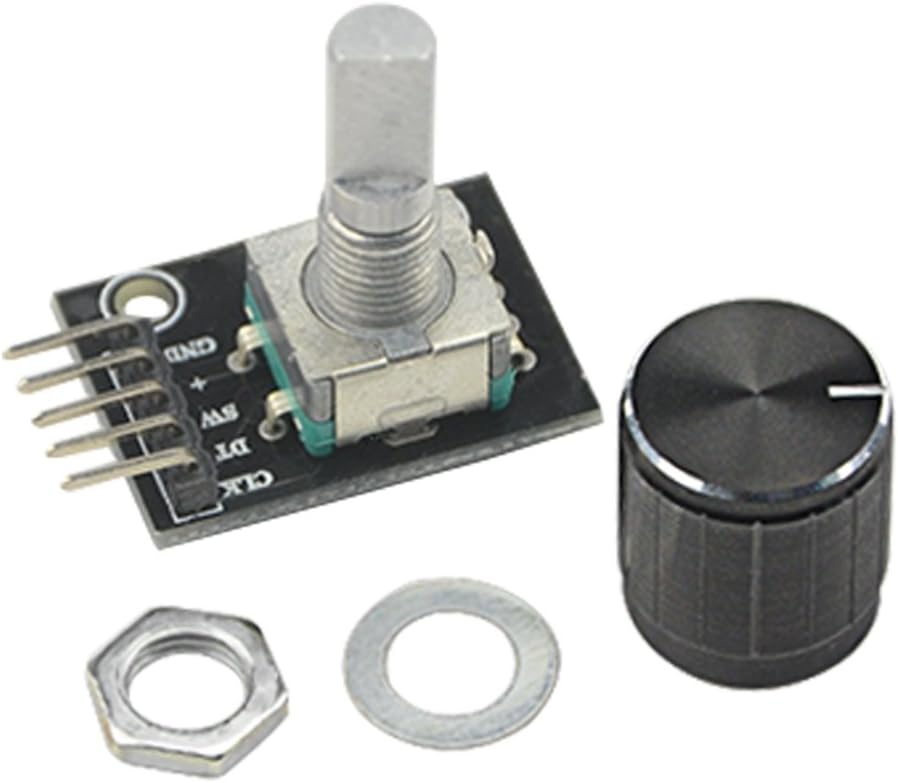 WMYCONGCONG 8 PCS KY-040 360 Degree Rotary Encoder Module Brick Sensor Board with Knob Cap for Arduino Micro Controller Use - Image 4