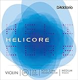 D'Addario Helicore Violin String Set, 3/4 Scale, Medium Tension - H310 3/4M