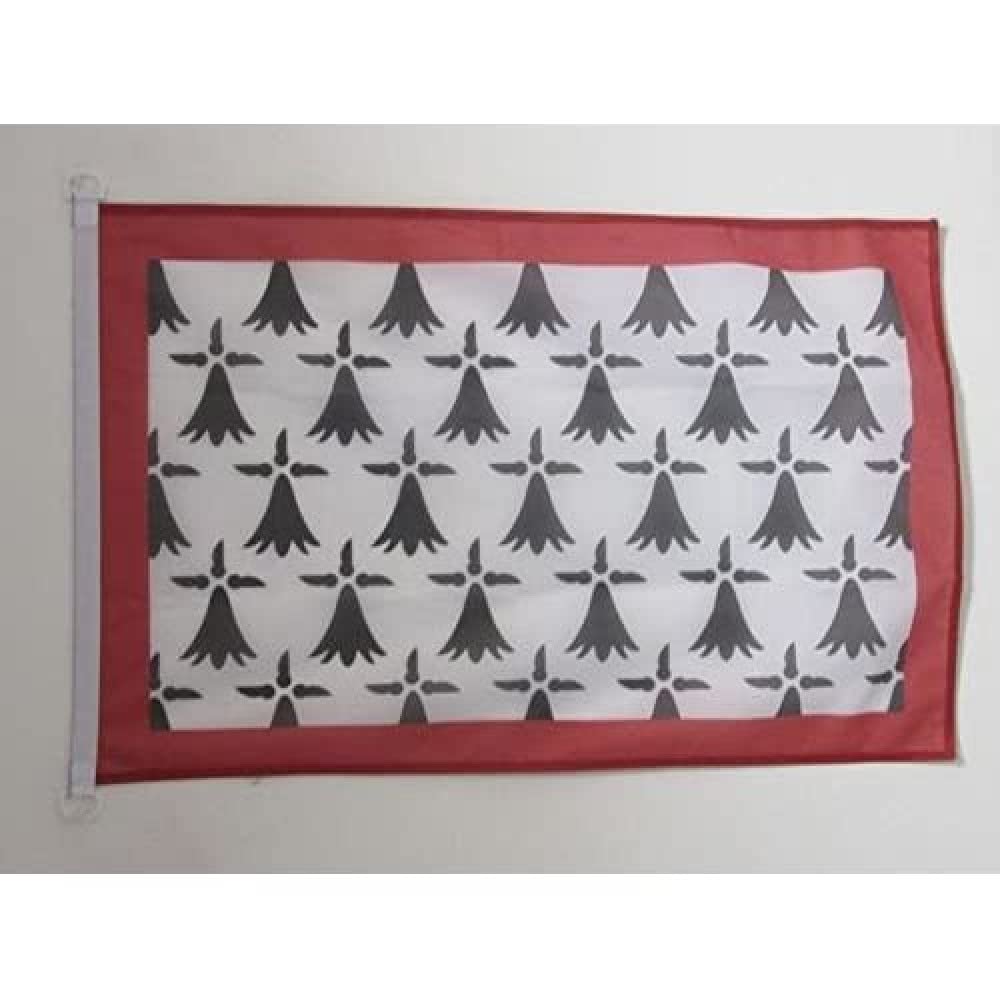 AZ FLAG - Limousin Flag - 2x3 Ft - For Outdoor - French region of Limousin Banner Knitted Polyester with Two Plastic Rings - Fade Resistant - Vivid Colors - 2' x 3' Feet - 90x60 Cm