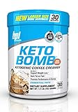 Bpi Health Keto Bomb - Ketogenic Coffee Creamer - Amazing Taste - Supports Weight Loss - Essential Fats - Boosts Energy - 0 Sugar - Caramel Macchiato - 30 Servings - Larger Size- Save More