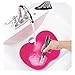 TailaiMei Makeup Brush Cleaning Mat,Set of 2 Silicone Cosmetic Washing Tool with Suction Cups(Pink)