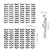 Lurrose Fake Eyelashes Set Handmade Long Soft False Eyelashes Pack for Natural Look (60 Pairs)