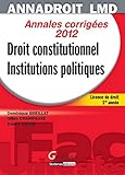 Droit constitutionnel et institutions politiques (French Edition) by 