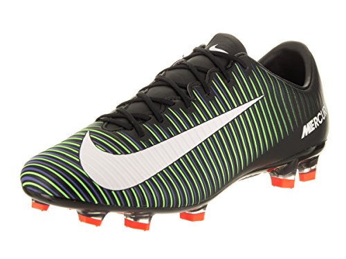 Nike men s mercurial veloce iii fg black/white/electric…