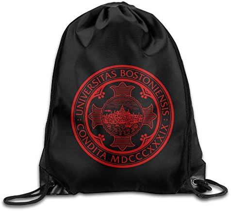 Boston University Drawstring Backpack Bag White