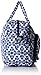 Vera Bradley Women's Cotton Weekender Travel Bag, Cobalt Tile, One Size