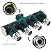 TedGem 4 Ways Garden Hose Splitter - Heavy Duty Garden Water Hose Splitter, Ball Valve Hose Connector with 10 Free Washers for Sprinkler, Outdoor Faucet, Drip Irrigation Systems & Lawns Product