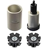 Bike Bicycle Fork Star Nut Setting Installer Tool with 2 Free Star Nuts 1-1/8”