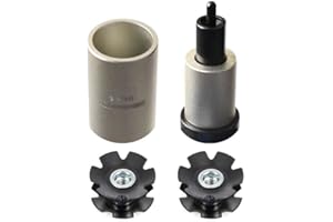 BIKE HAND BikeHand Bike Bicycle Fork Star Nut Setting Installer Install Tool with 2 Free Star Nuts - Size 1-1/8”