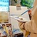 Alritz Acrylic Paint Brush Set, Artist Paint Brushes with Carrying Case for Oil, Watercolor, Face and Body Painting