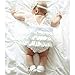 Angekids Baby Infant Girl Pure White Pretty Lace Floral Princess Party Dress Romper (0-3M(Tag3), White)